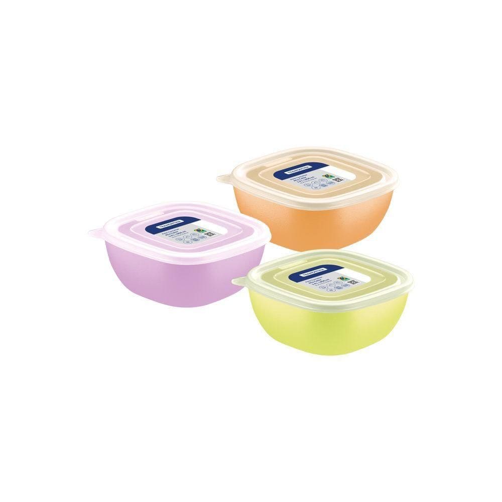 Pote Tramontina Mixcolor Em Polipropileno Com Tampa Transparente 600 Ml
