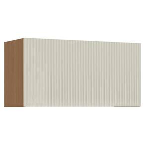 Armário Aéreo Para Cozinha Simone Mendes Com 1 Porta Basculante 80cm Carvalho Cinza Nesher