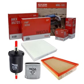 Kit De Filtros Montana 2023 A 2024 / Onix 2019 A 2024 / Onix Plus 2019 A 2024 / Tracker 2020 A 2024 - Wega Wkl181