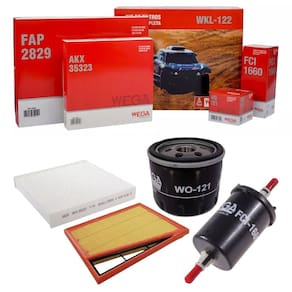 Kit De Filtros Argo 2017 A 2024 / Cronos 2017 A 2024 / Mobi 2016 A 2020 / Pulse 2021 A 2024 / Strada 2020 A 2024 / Uno 2016 A 2021 - Wega Wkl122