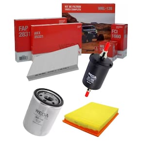 Kit De Filtros Idea 2005 A 2010 / Palio 2003 A 2011 / Palio Weekend 2004 A 2012 / Siena 2004 A 2016 / Strada 2002 A 2012 - Wega Wkl126