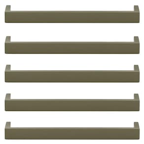 Kit 5 Puxadores Alça Sobrepor Bronze 23cm Minimalista Gavetas Cômodas Piauí Torralba