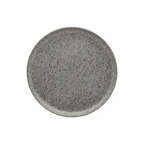 Prato Sobremesa Em Cerâmica Flat Gray 20cm Oxford