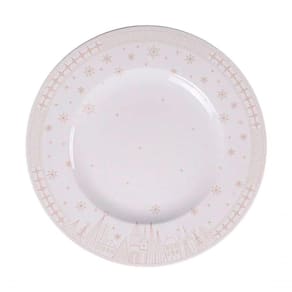 Kit Jogo Pratos Rasos Jantar 2pçs 2 Pessoas Capodanno 28cm