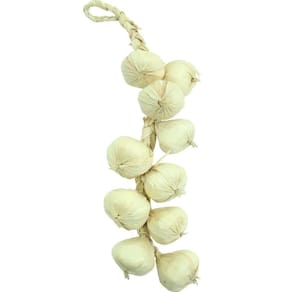 Kit 3 Tranças De Alho Artificial Decoração Artesanal 42cm