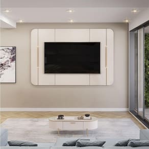 Painel Adele 180 Cm Para Tv Até 65 Polegadas Dj Moveis Off White