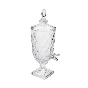 Suqueira Cristal 3l Dispenser De Vidro Bebidas Grande Agua Casamento Festa