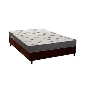 Conjunto Box Viúva Colchão Espuma Ortobom D33 Light Saúde + Base Crc Suede Brown 128x188