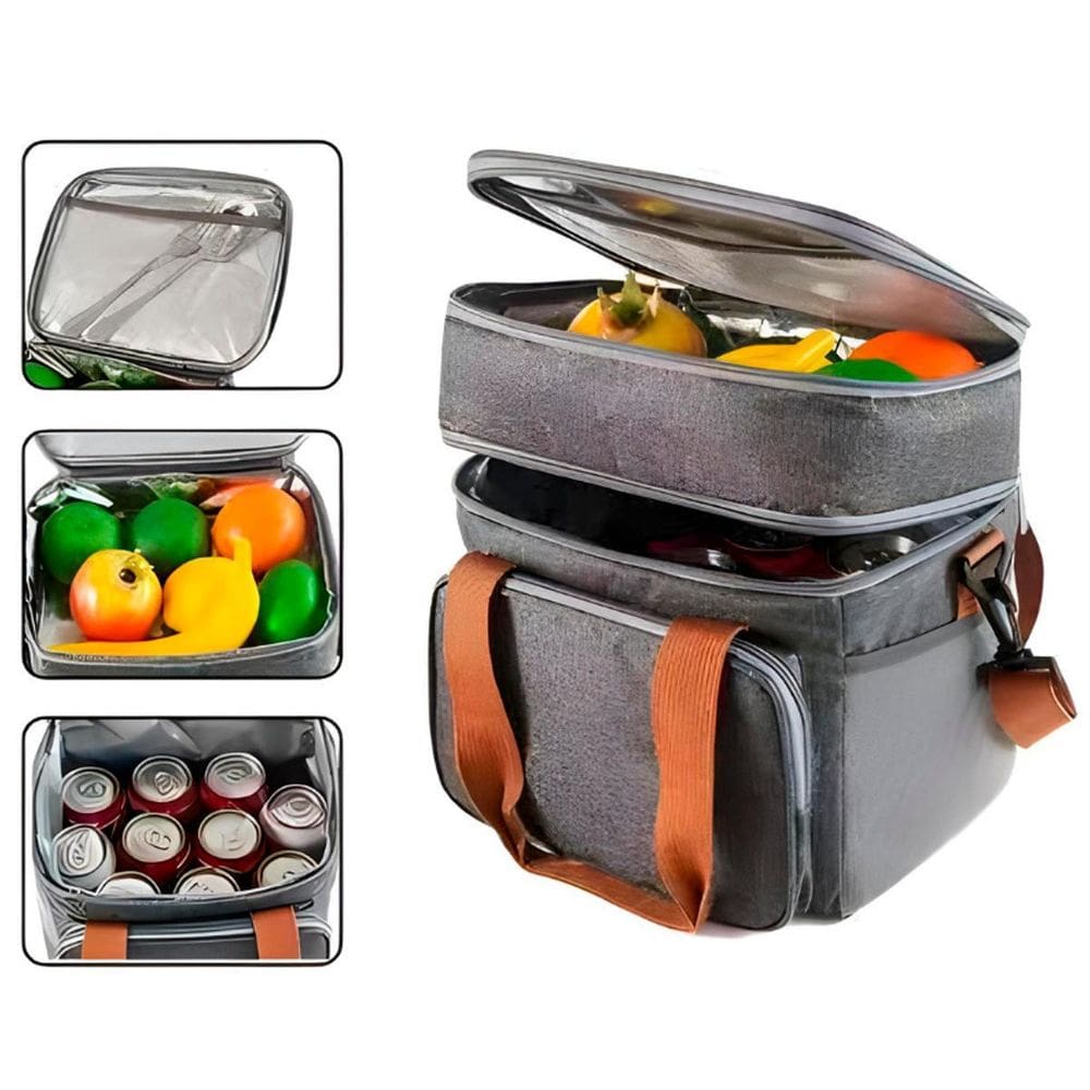 Bolsa Térmica Porta Lanche Marmita Compacta