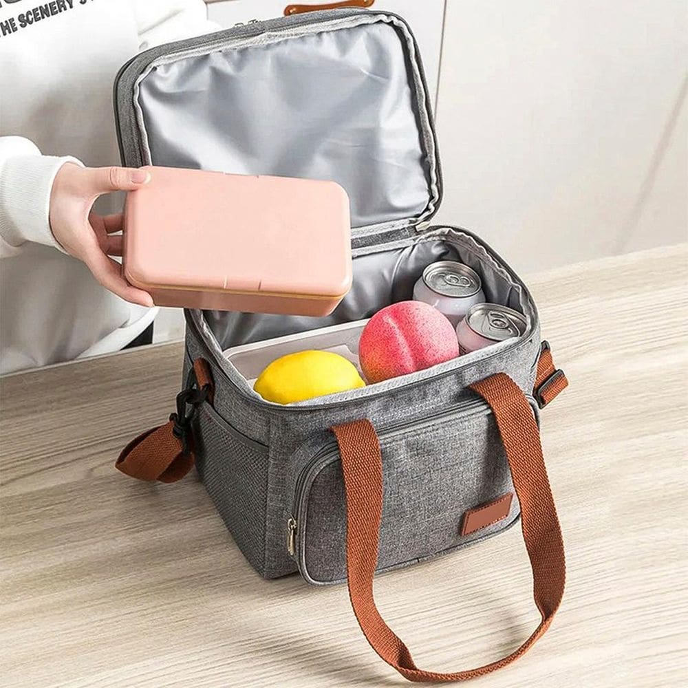 Bolsa Térmica Lancheira Dobrável Escola Leve
