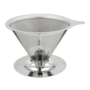 Coador De Cafe Aço Inox Reutilizavel Ecologico grande