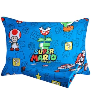 Jogo de Cama Infantil Super Mario Solteiro Estampado Microfibra 2 pecas Lepper
