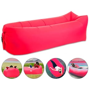 Saco Inflável Puff De Ar Ideal Para Praia E Viagem