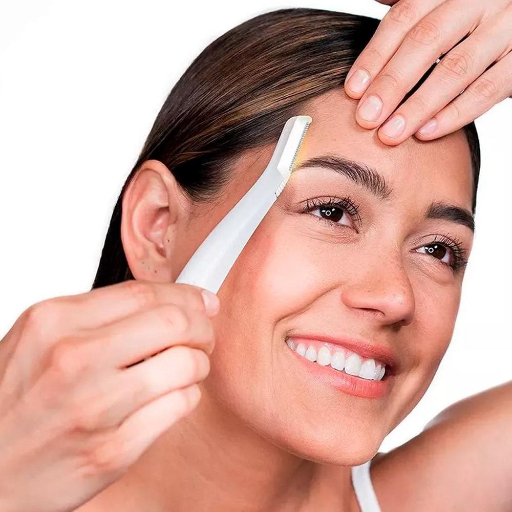 Esfoliador Depilador Facial Eficiente Com Lâmina