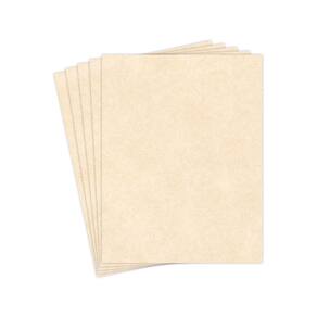 Papel de papelaria, pergaminho reciclado, 50 folhas, 8,5x11