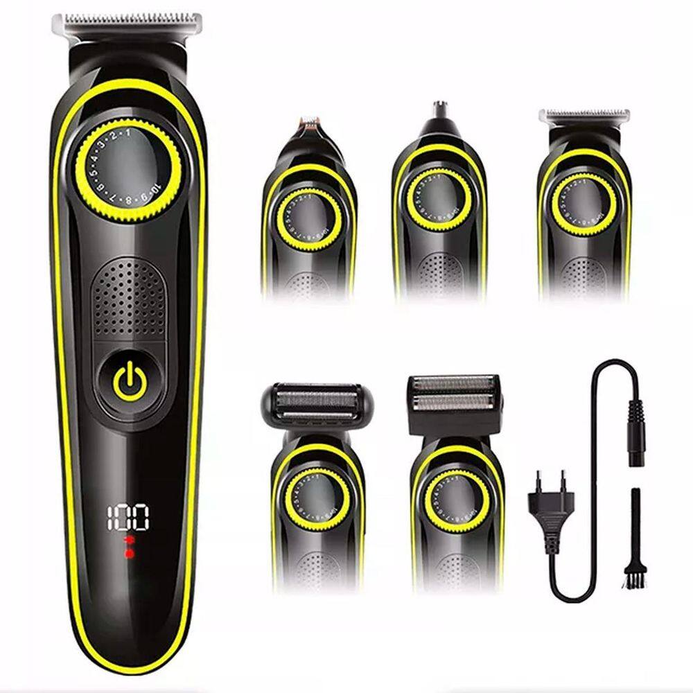 Barbeador Kit 5 Em 1 Recarregável Corte Nariz Orelhas