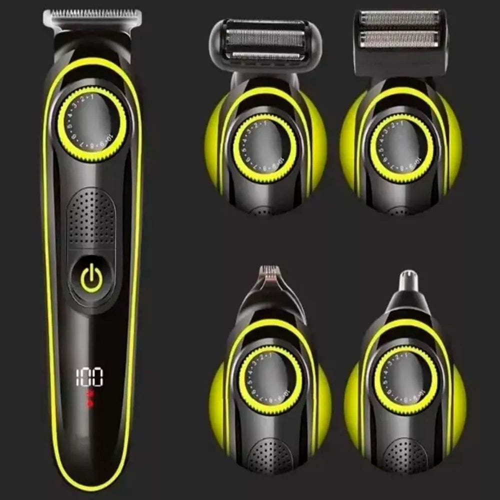 Kit Barbeador Completo Profissional Portátil 5 Em 1