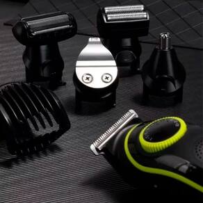 Barbeador Elétrico Profissional Kit Corte Conforto Portátil