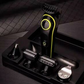 Barbeador Elétrico Profissional Kit Corte Conforto Portátil