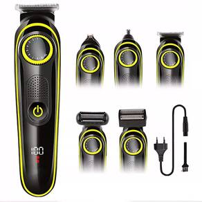 Kit Corte Barbeador Sem Fio Conforto Profissional Led