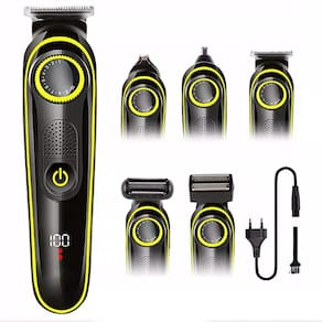 Barbeador Elétrico Portátil Kit Corte Nariz Corpo Barba