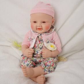 Boneca de bebê de silicone Reborn YaLuoqian realista de corpo inteiro