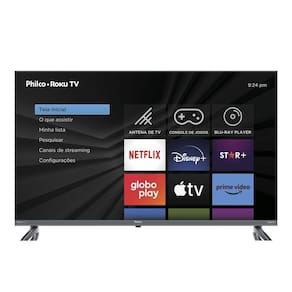 Smart 40” Philco LED Roku Dolby Audio PTV40E3ERSGB Bivolt