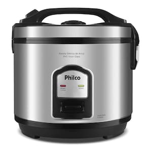 Panela De Arroz Philco 5 Xícaras PH5P Visor Glass Inox 110V