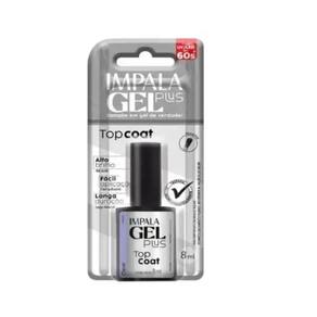 Esmalte Em Gel Top Coat Plus Clear Impala 8Ml