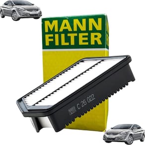 C 26 022 - Filtro De Ar - Creta 2017 A 2024 / Elantra 2011 A 2016 / I30 2013 A 2016 / Cerato 2013 A 2024 - Mann Filter