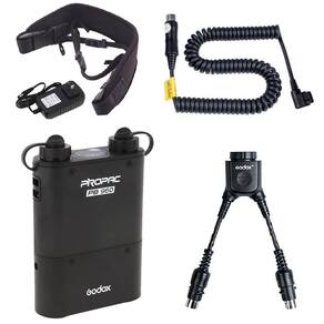 Pacote de bateria portátil de energia flash estendida para Canon Nikon