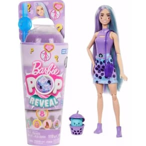 Barbie Pop Reveal Boneca Série Boba Chá Roxo.