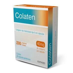 Colágeno Não Hidrolisado Tipo II Colaten com 30 cápsulas gel