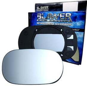 97413 - Vidro Espelho Retrovisor Lado Esquerdo Com Base Ford Ka 1998 a 2007 - Blawer