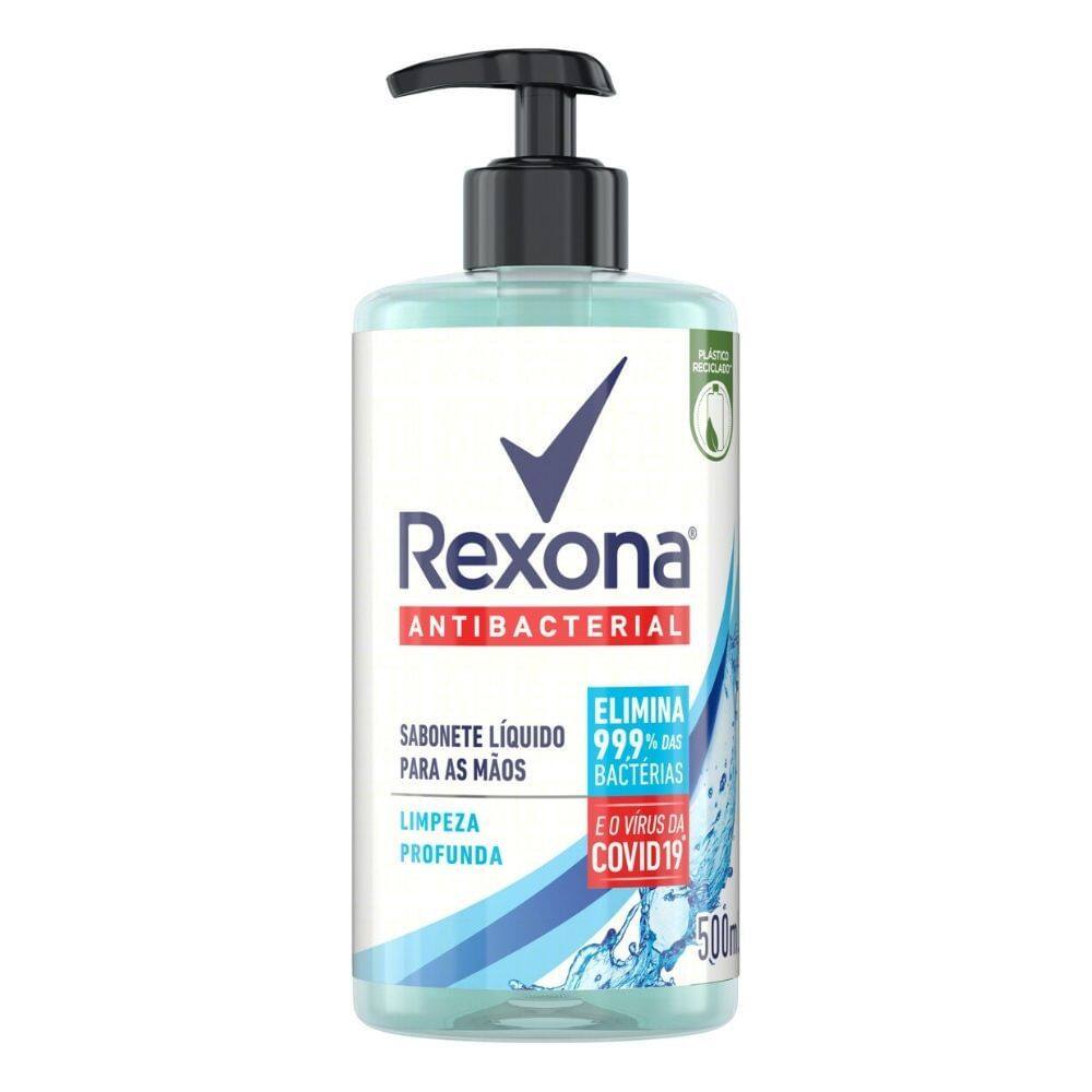 Sabonete Líquido para Mãos Rexona Limpeza Profunda Frasco 500ml