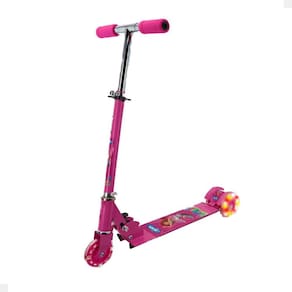 Patinete Sereia Radical Infantil Com Luz nas Rodinhas Rosa Folia Imports