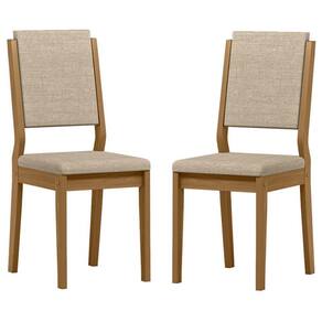 Cadeira para Mesa de Jantar Carol Kit 2 peças Ype Linho Areia – New Ceval