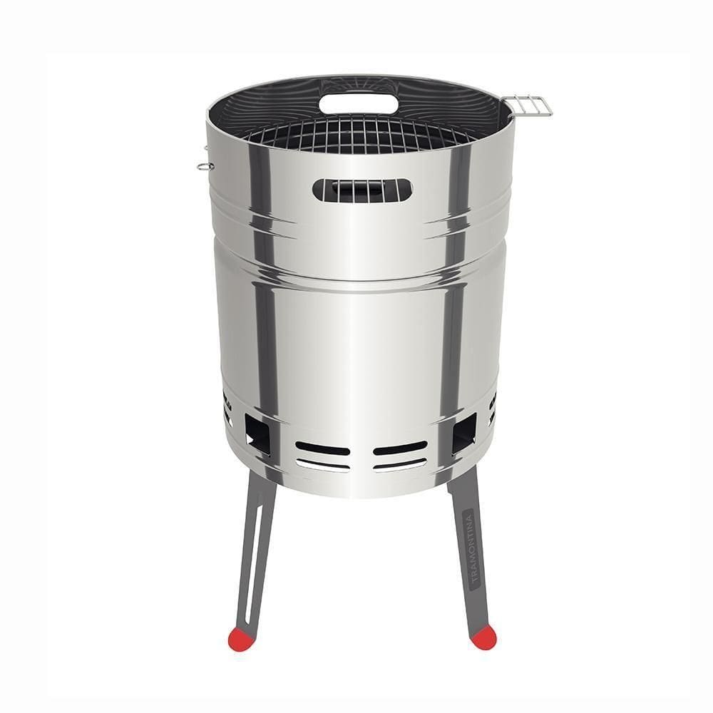 Churrasqueira A Carvão Tcp 400 Aço Inox Bandeja Para Carvão Em Aço Esmaltado - Tramontina 26500006