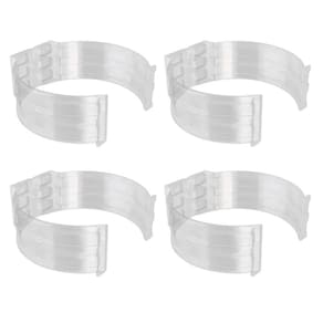 Kit 4 Abraçadeira Impacto Para Cano Tubo 50Mm 2`` Incolor