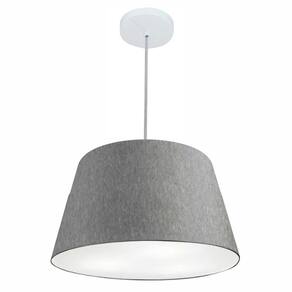 Lustre Pendente Cone Vivare Md-4021 Cúpula em Tecido 21/40x30cm - Bivolt