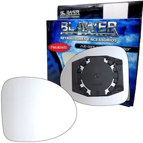 97518 - Vidro Espelho Retrovisor Lado Direito Com Base Clio 2013 a 2015 - Blawer
