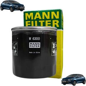 W 6300 - Filtro De Óleo Blindado - Hb20 2012 A 2024 / Hb20 S 2013 A 2024 / Hb20 X 2016 A 2021 / Picanto 2004 A 2018 - Mann Filter