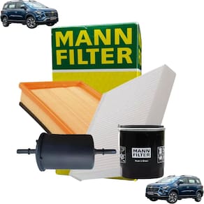 Sp 1060-4 - Kit Revisão: Filtro Ar, Cabine, Combustível, Óleo - Onix 2012 A 2019 / Prisma 2013 A 2019 / Spin 2017 A 2024 - Mann Filter