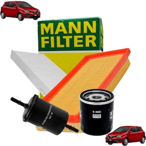 Sp 1 1069-4 - Kit Revisão Filtro Ar Cabine Combustível Óleo - Etios 2012 A 2021 / Etios Cross 2013 A 2018 / Etios Sedan 2012 A 2021 - Mann Filter