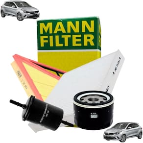 Sp 1 1066-4 - Kit Revisão Filtro Ar Cabine Combustível Óleo - Argo 2017 A 2022 / Mobi 2016 A 2020 / Strada 2020 A 2024 / Uno 2016 A 2021 - Mann Filter
