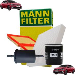 Sp 1 1064-4 - Kit Revisão: Filtro Ar, Cabine, Combustível, Óleo - Polo 2017 A 2022 / Virtus 2017 A 2022 - Mann Filter