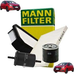 Sp 1 1063-4 - Kit Revisão Filtro Ar Cabine Combustível Óleo - Hb20 2012 A 2019 / Hb20 S 2013 A 2019 / Hb20 X 2012 A 2019 - Mann Filter