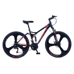 Bicicleta Aro 26 Bike Roda Magnésio Wct Fitness 21 Marchas Aço Carbono Preta Vermelha