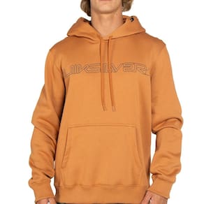 Moletom Quiksilver Canguru Word Block W25 Masculino Mostarda