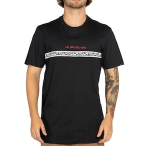 Camiseta Quiksilver Line Logo WT25 Masculina Preto